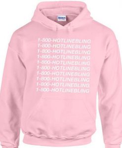 1-800-HOTLINEBLING Pink Hoodie