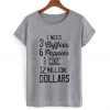 1 need 3 coffees tshirt