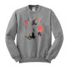 rose paint flower paint sweatshirt