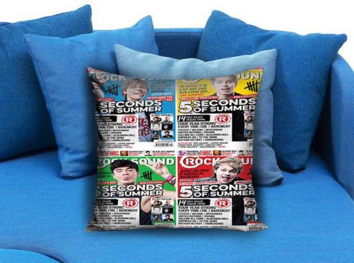 5 Second Of Summer Rock Sound Pillow Case