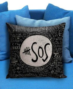 5 Seconds Of Summer Collage Quote Pillow Case