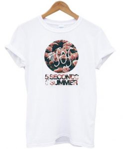 5 Seconds Of Summer flower T shirt