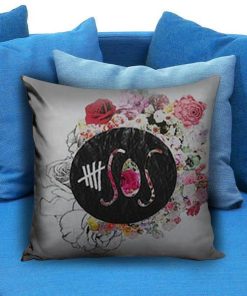 5 Seconds of Summer Flower Logo Pillow case
