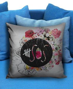 5 Seconds of Summer Flower Logo Pillow case
