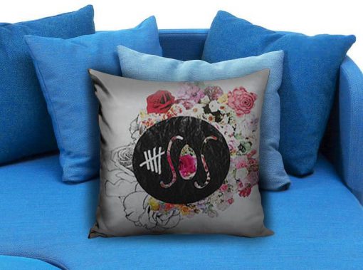 5 Seconds of Summer Flower Logo Pillow case
