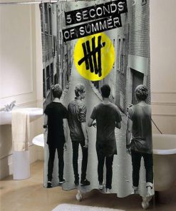 5 second of summer last boys custom shower curtain customized design for home decor