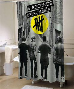 5 second of summer last boys custom shower curtain customized design for home decor