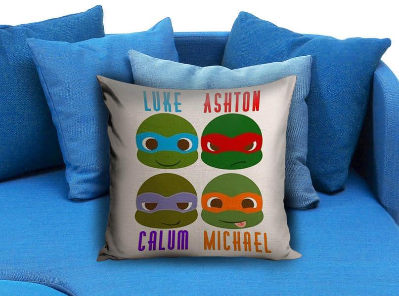 Turtles Ninja Blue Decorative Cushion Cover Pillow Case Home Decor 
