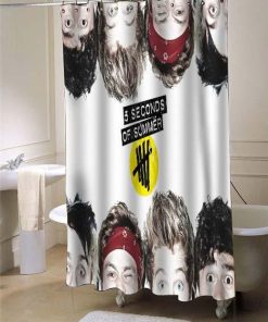 5 seconds of summer she looks so perfect shower curtain customized design for home decor