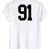 91 tshirt back