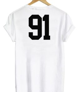 91 tshirt back