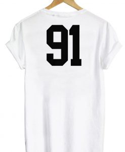 91 tshirt back