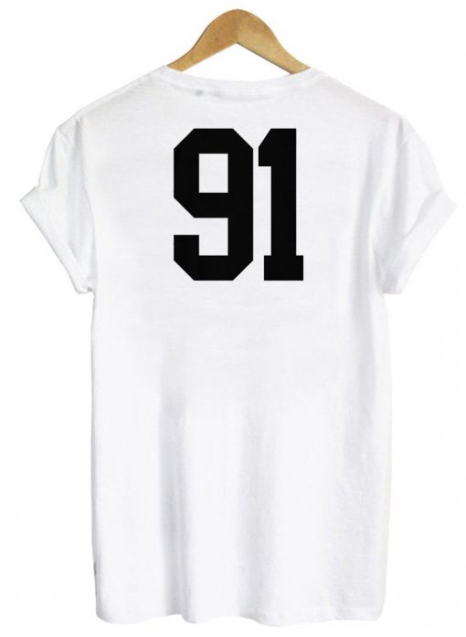 91 tshirt back