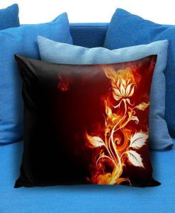 Abstract Fire Flower Pillow case