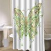 Abstract Floral Butterfly shower curtain customized design for home decor