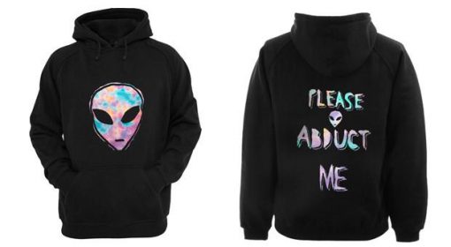 Alien Abduct Hoodie Two Side