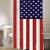 American Flag  shower curtain customized design for home decor