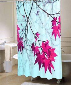 Aqua shower curtain customized design for home decor