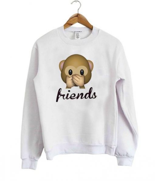 BFF Emoji Monkey Friends Sweatshirt