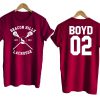 Teen Wolf shirt beacon hills tshirt BOYD 02 Tshirt Maroon
