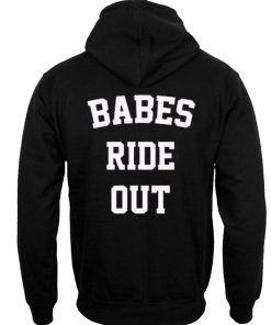 Babes ride out hoodie BACK