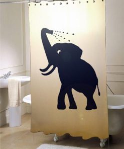 Bathing Baby Elephant  shower curtain customized design for home decor