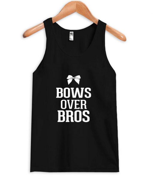 Bows over Bros Black Cheer tanktop