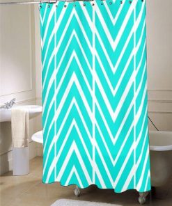 Bright Turquoise  shower curtain customized design for home decor
