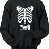 Burger Fries & Drink Skeleton Rib Cage sweatshirt