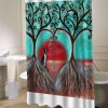 CafePress Boston Terrier Tree of Life Hearts 2 shower curtain customized design for home decor