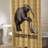 Vintage circus elephant doing tricks shower curtain customized design for home decor