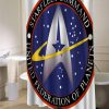 CafePress star trek starfleet command insignia shower curtain customized design for home decor