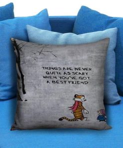 Calvin and Hobbes Quote Pillow case