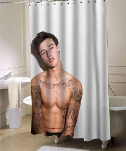 Cameron Dallas tatto shower curtain customized design for home decor