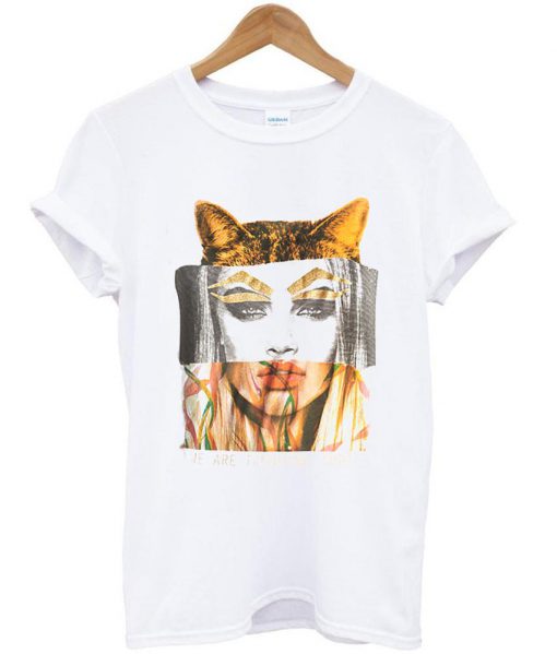 Camiseta mujer CAT GLITTER COLLAGE TShirt