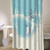 Christmas Card WIP shower curtain customized design for home decor