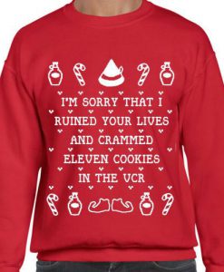 Cookies Crammed VCR - Ugly Christmas Sweater