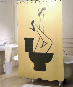 Crazy Funny Toilet Humor  shower curtain customized design for home decor