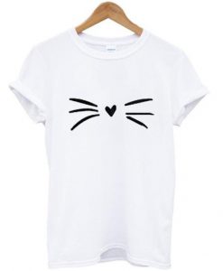 Cute Cat Whiskers T shirt