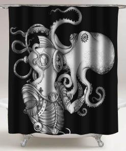 Deep Sea Discovery shower curtain customized design for home decor