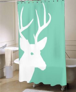 Deer Lucite Green  shower curtain customized design for home decor