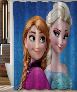 Disney Frozen Elsa Anna shower curtain customized design for home decor