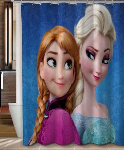 Disney Frozen Elsa Anna shower curtain customized design for home decor