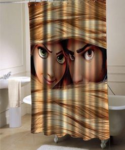 Disney Tangled Rapunzel shower curtain customized design for home decor