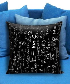 E=MC2 Albert Einstein Math Pillow case