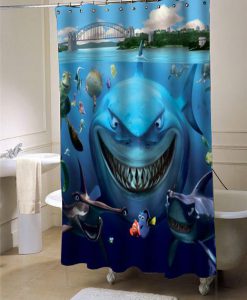 Finding Nemo shower curtain customized design for home decor