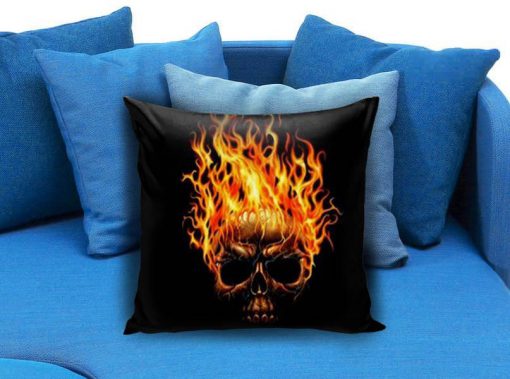 Fire Skull Pillow case