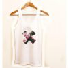 Floral X Muscle Tank top
