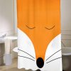 Fox  Animal Nature Tangerine   shower curtain customized design for home decor