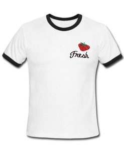 Fresh strawberry ringer t shirt